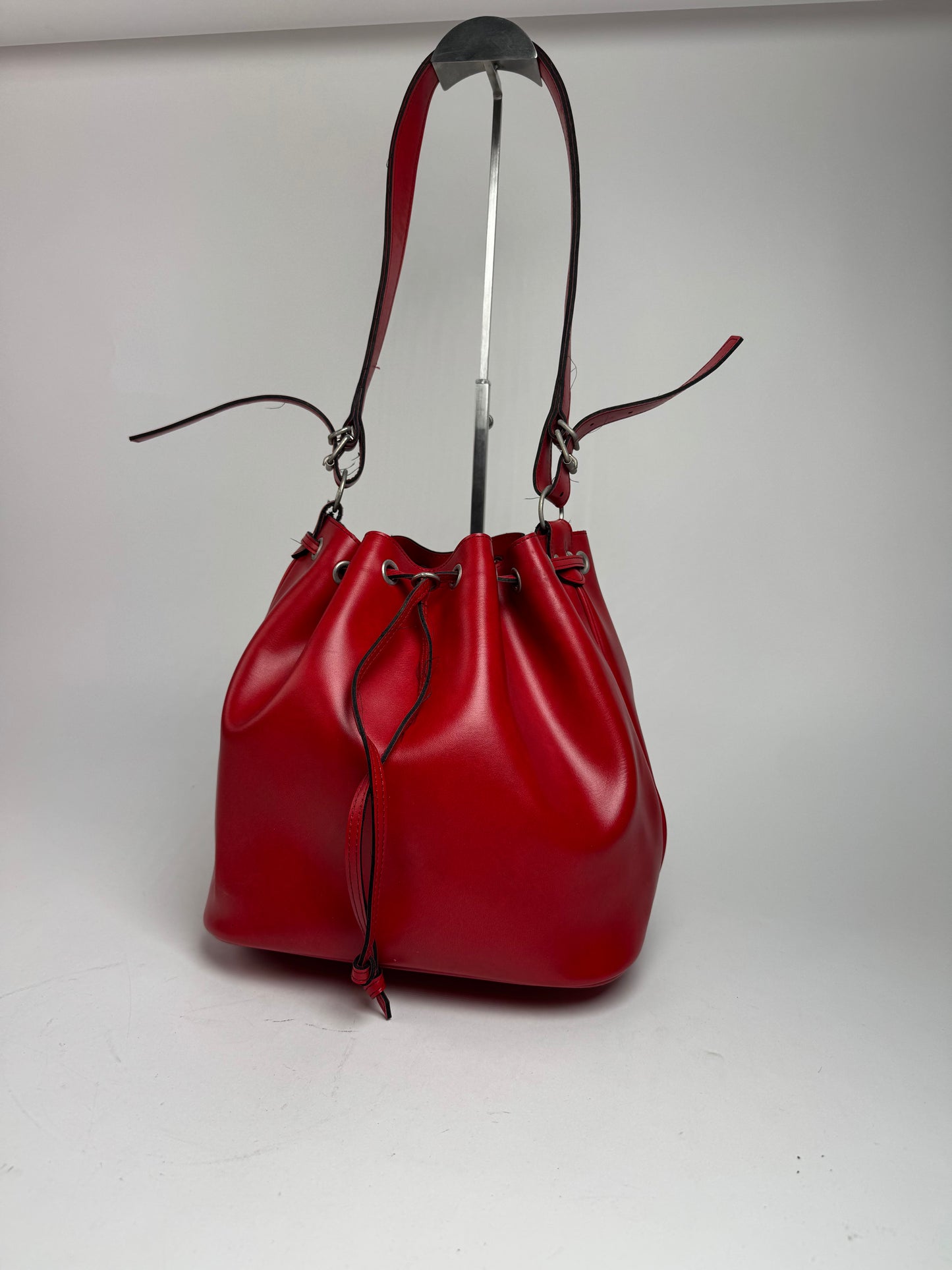 Vintage Comme Des Garçons Shoulder Bucket Bag Red