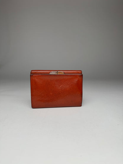 Vintage  Givenchy GV3 Leather Wallet Brown/Red