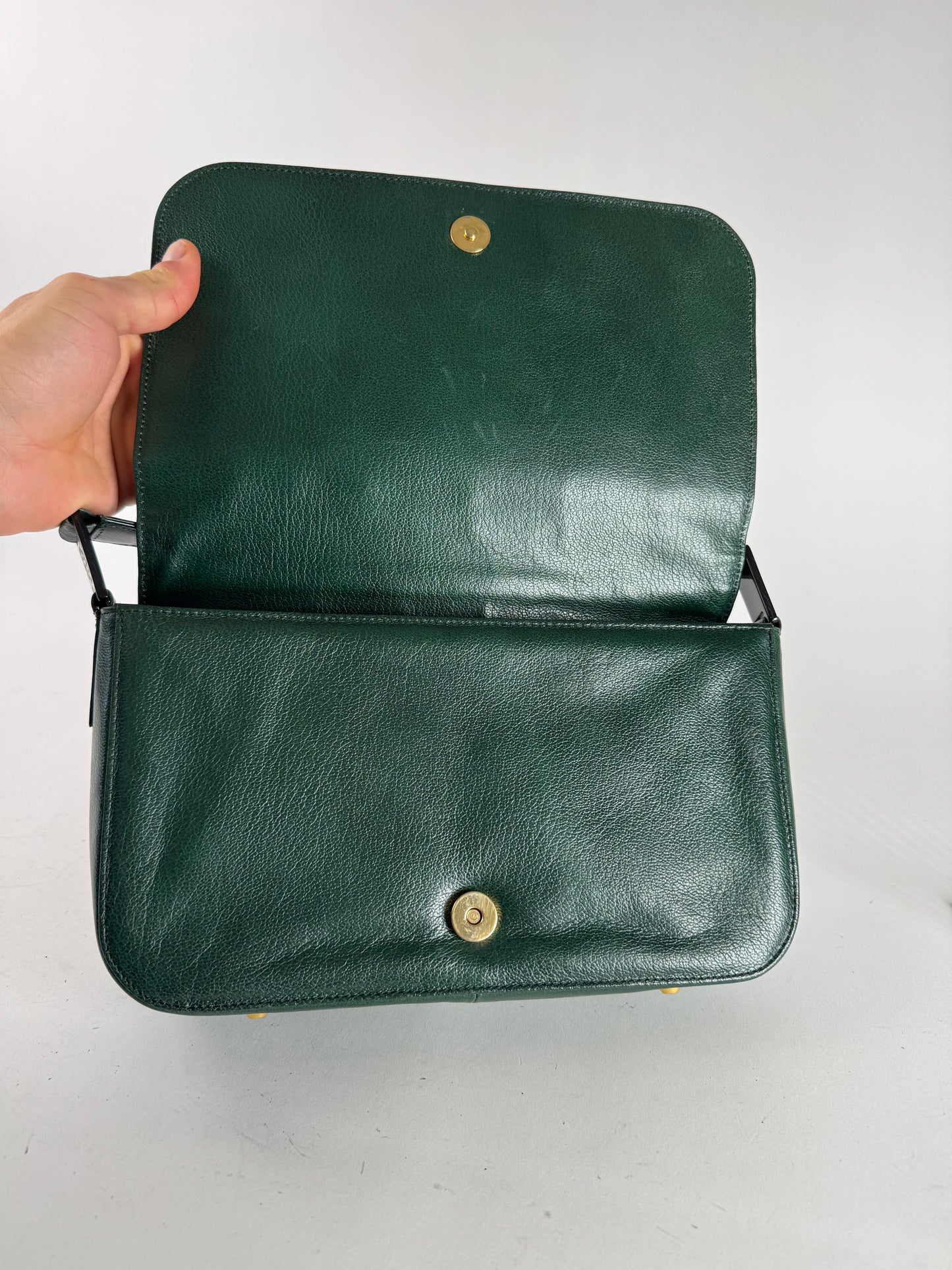 Vintage Givenchy 4G Leather Bag green