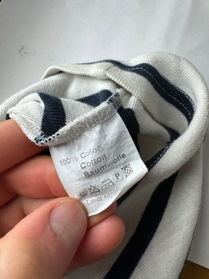 Vintage Jean Paul Gaultier Top white Navy Striped 38/M
