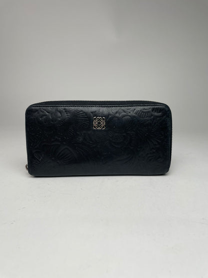 Vintage Loewe Madrid Puzzle Leather Wallet Black