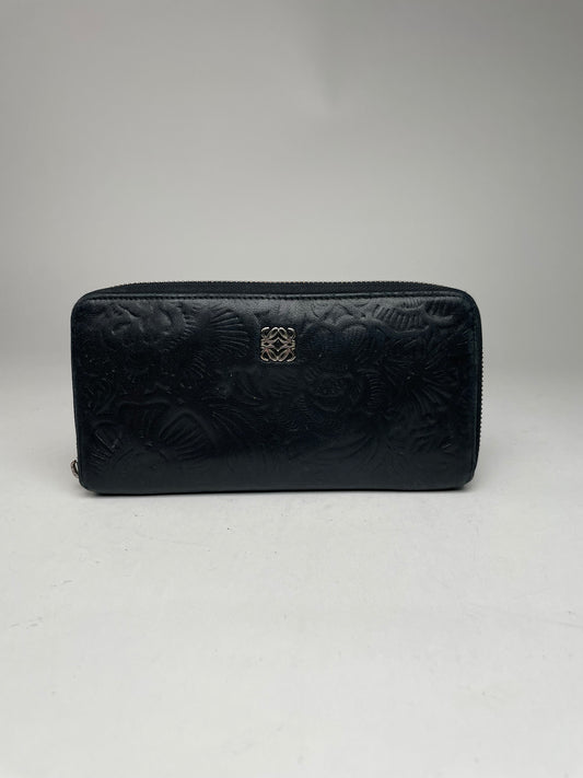 Vintage Loewe Madrid Puzzle Leather Wallet Black