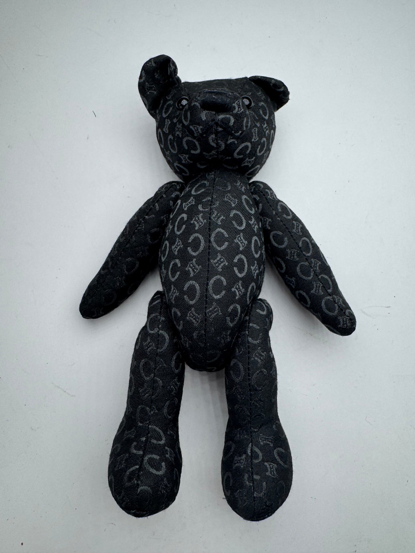 Vintage Celine Paris Canvas Monogramm Teddy Bear black