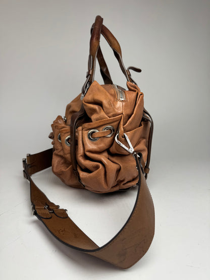 Vintage Marni 2Way Leather Bag Brown