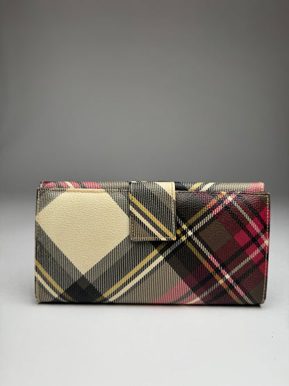 Vintage Vivienne Westwood Checked Leather Wallet