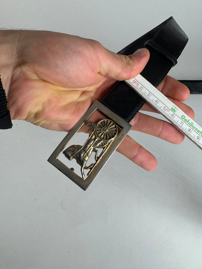 Vintage Celine Paris Triomphe Leather Belt