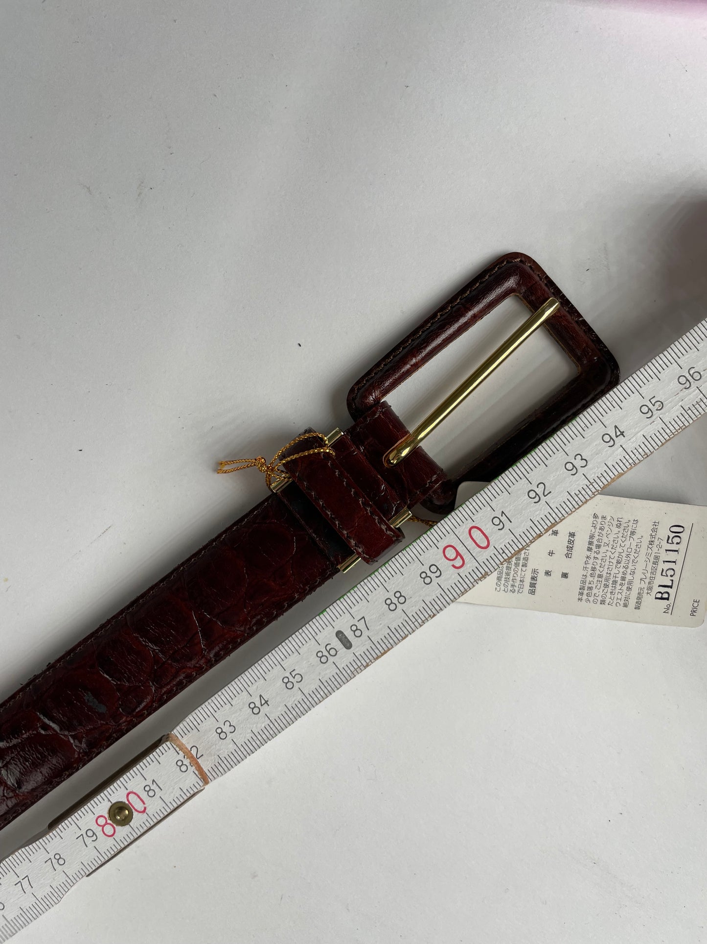 Vintage Balenciaga Leather Belt Purple Black