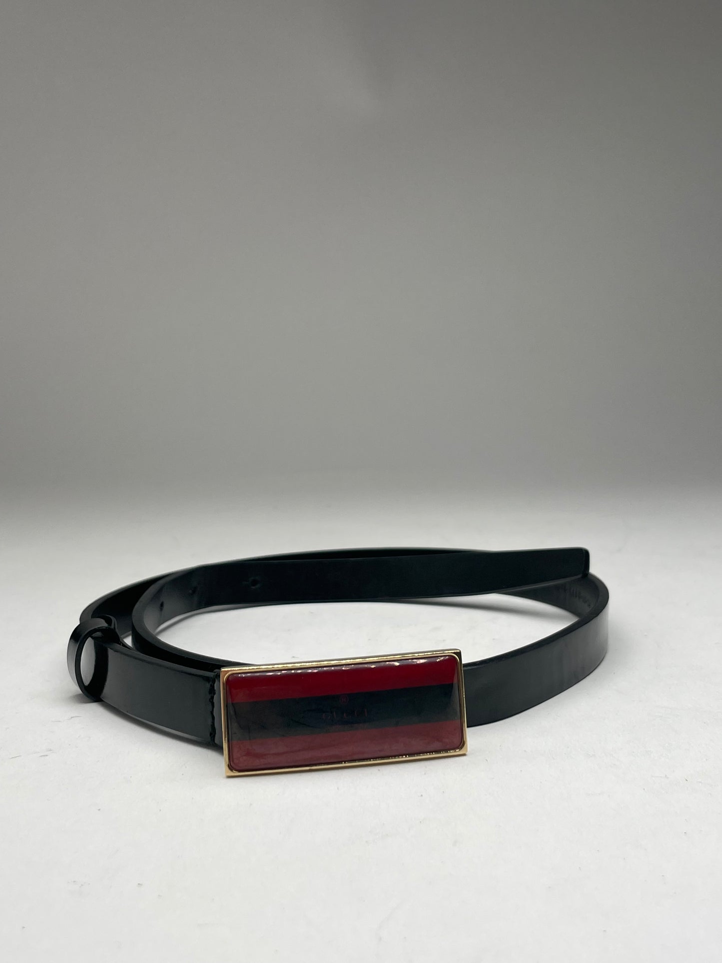 Vintage Gucci Leather Belt Black
