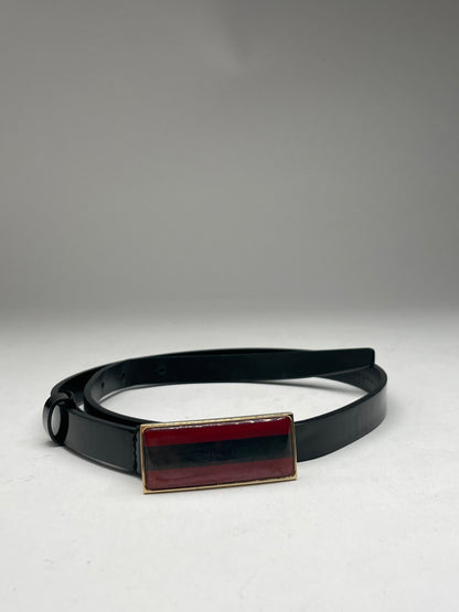 Vintage Gucci Leather Belt Black