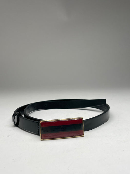 Vintage Gucci Leather Belt Black