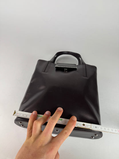 Vintage Givenchy Antigona Patent Leather Bag brown