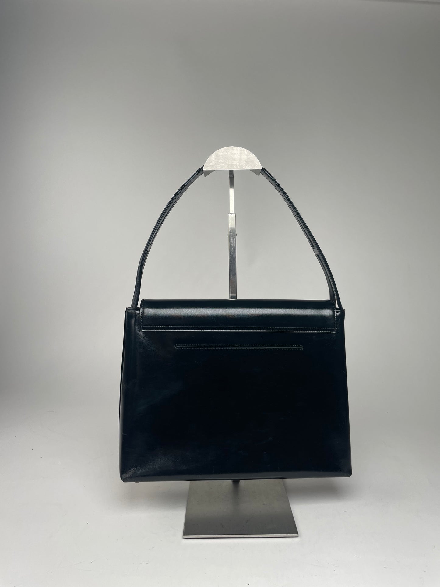 Vintage  Givenchy 4G Patent Leather Bag Black