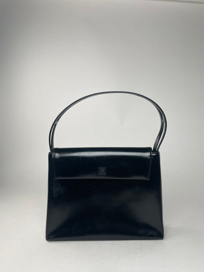 Vintage  Givenchy 4G Patent Leather Bag Black