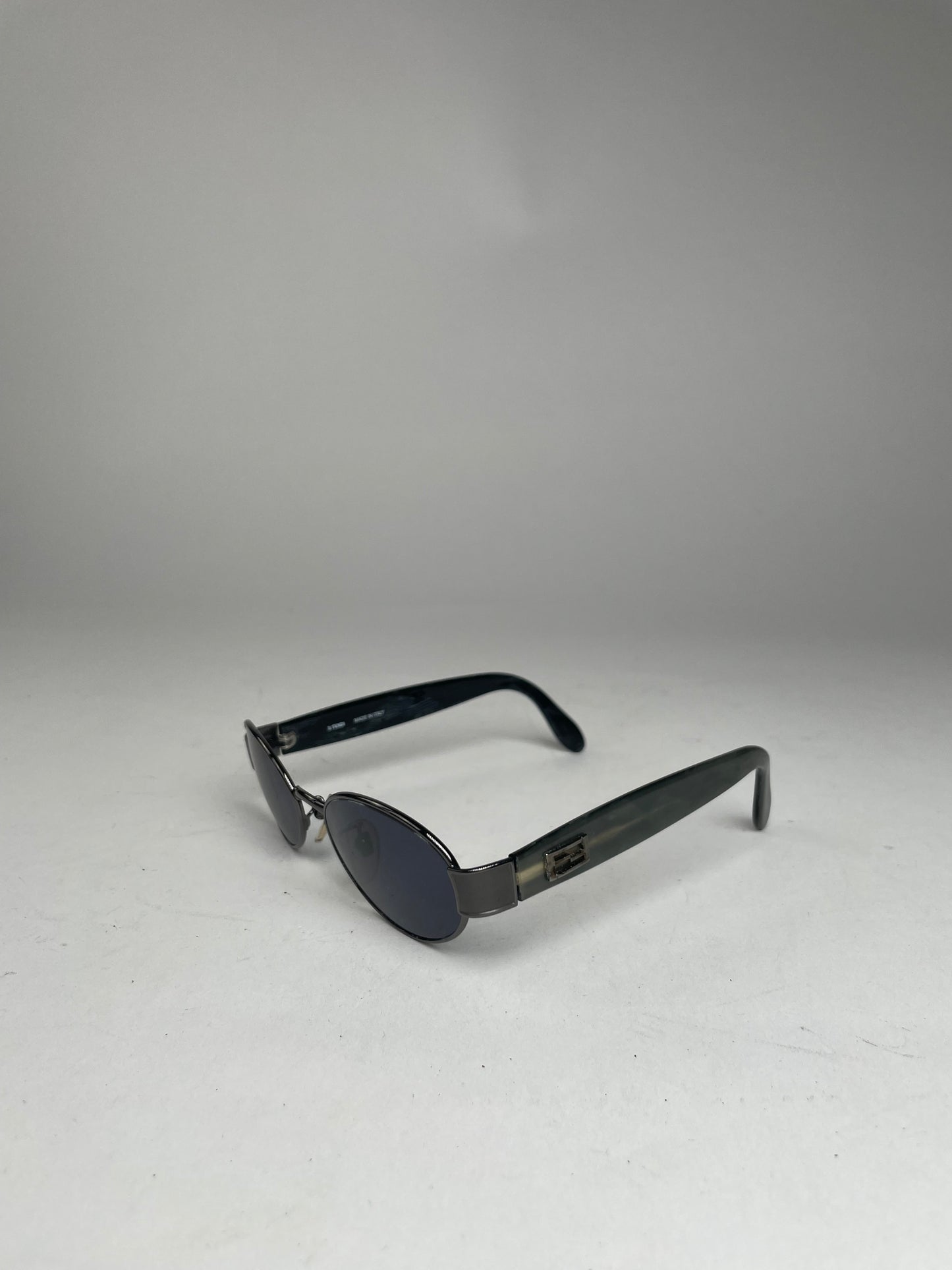 Vintage Fendi Roma Sunglasses Black / Green