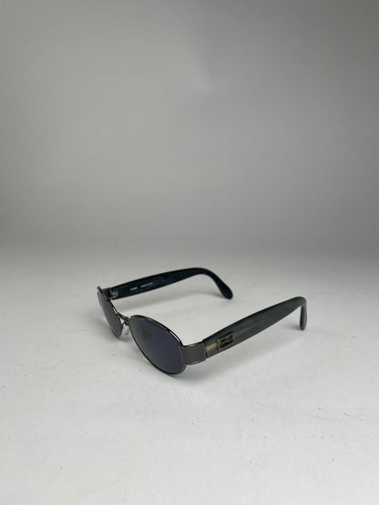 Vintage Fendi Roma Sunglasses Black / Green