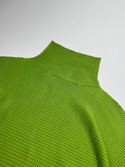Vintage Issey Miyake Pleated Turtleneck Sweater 38/M Green