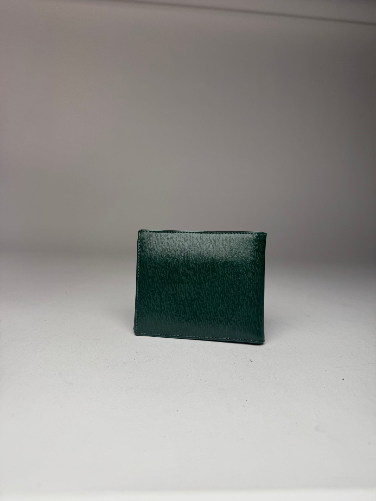 Vintage Givenchy Foldable Leather Wallet Green