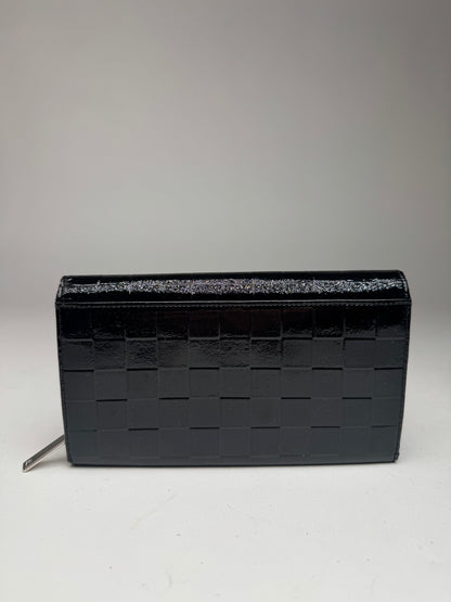 Vintage Courreges Paris Patent Leather Wallet Black