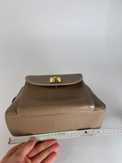 Vintage Celine Paris Leather Bag Lightbrown