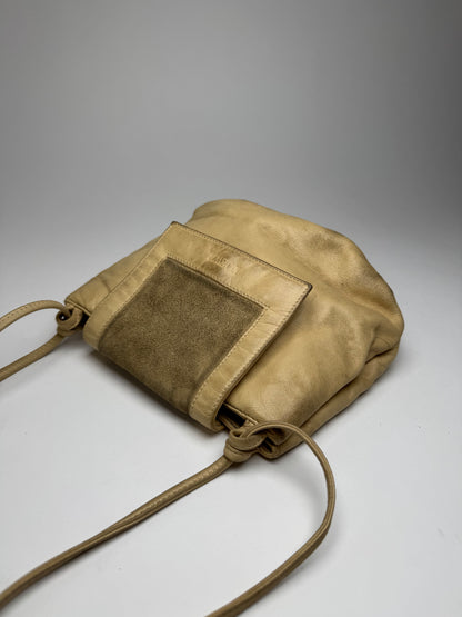 Vintage Loewe Madrid Amazona Leather Bag Beige