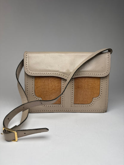 Vintage Yves Saint Laurent 2 Way Leather Bag Y Satchel