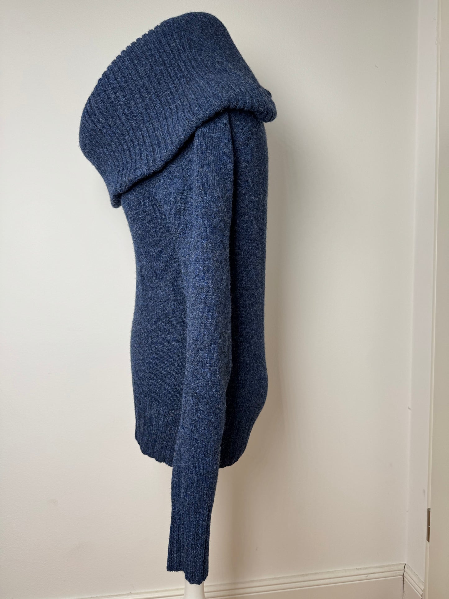 Vintage Balenciaga Big Turtle Neck Wool Sweather Blue