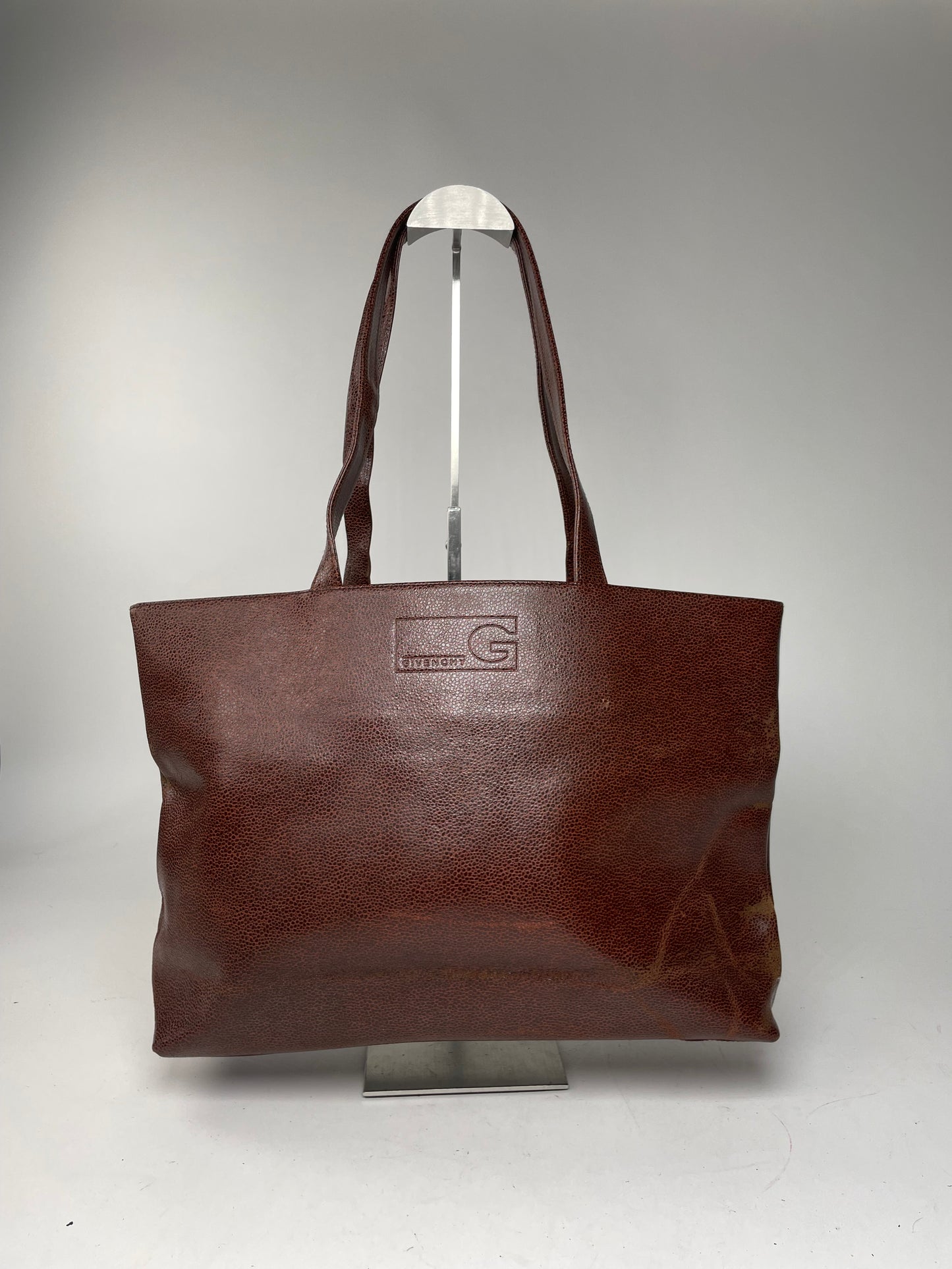Vintage Givenchy Antigona Leather Shopper Bag Brown