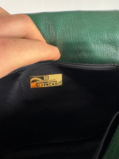 Vintage Givenchy 4G Leather Bag green