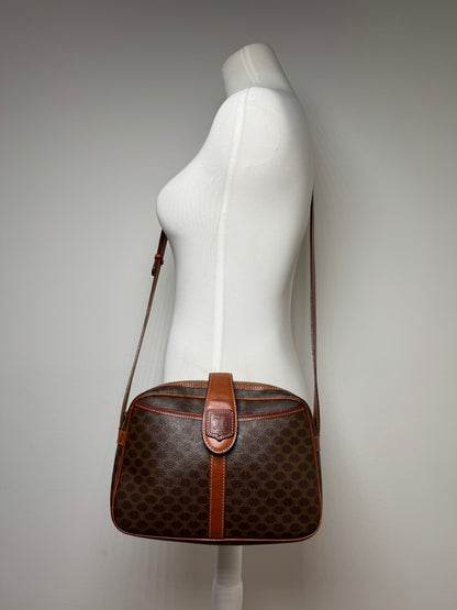 Vintage Celine Paris Triomphe Leather Monogram Bag