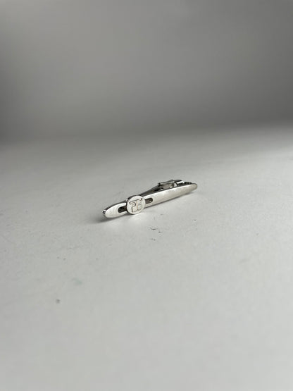 Vintage Courreges Tie / Money Clamp Silver
