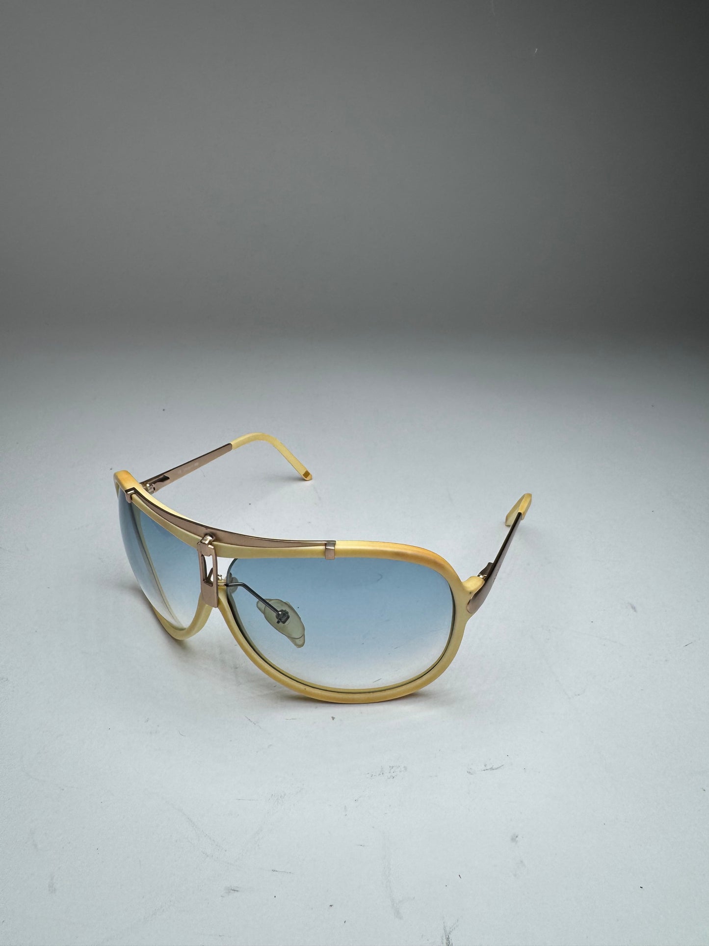 Vintage Loewe Madrid Aviator Sunglasses white