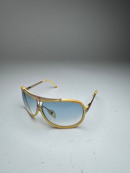 Vintage Loewe Madrid Aviator Sunglasses white