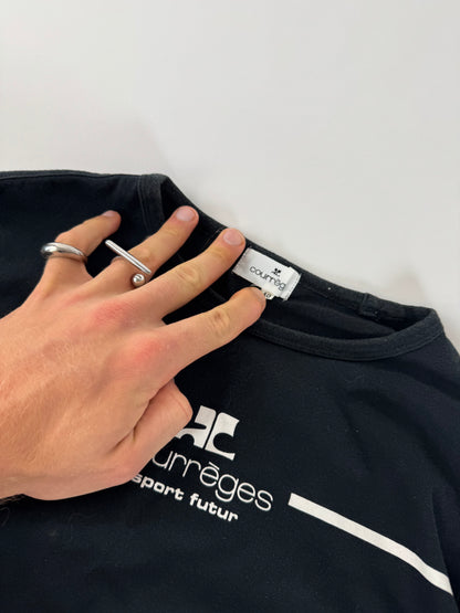 Vintage Courreges Paris Sweater Black 38/M
