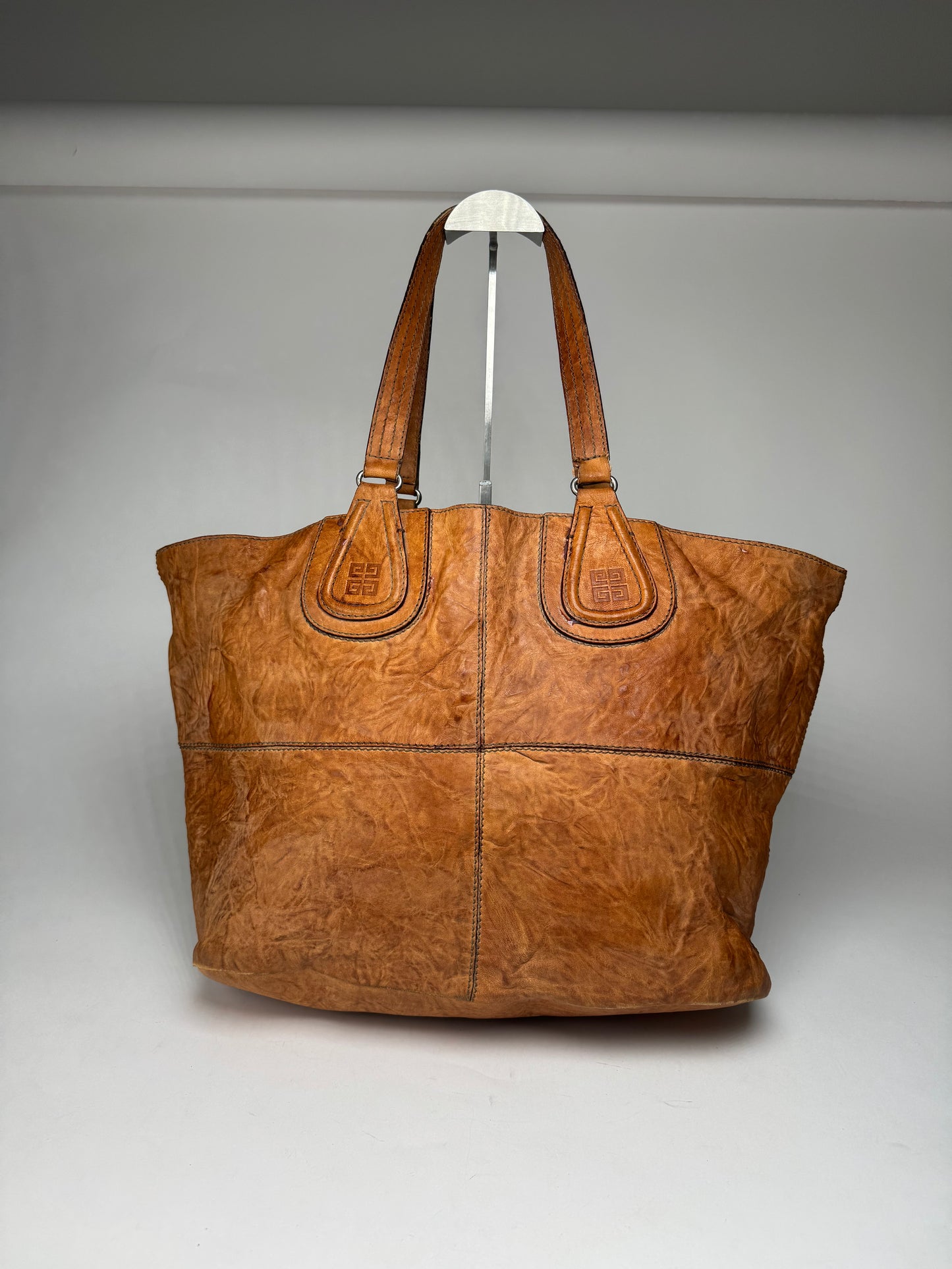 Vintage Givenchy Nightindale Leather shopper Bag Brown
