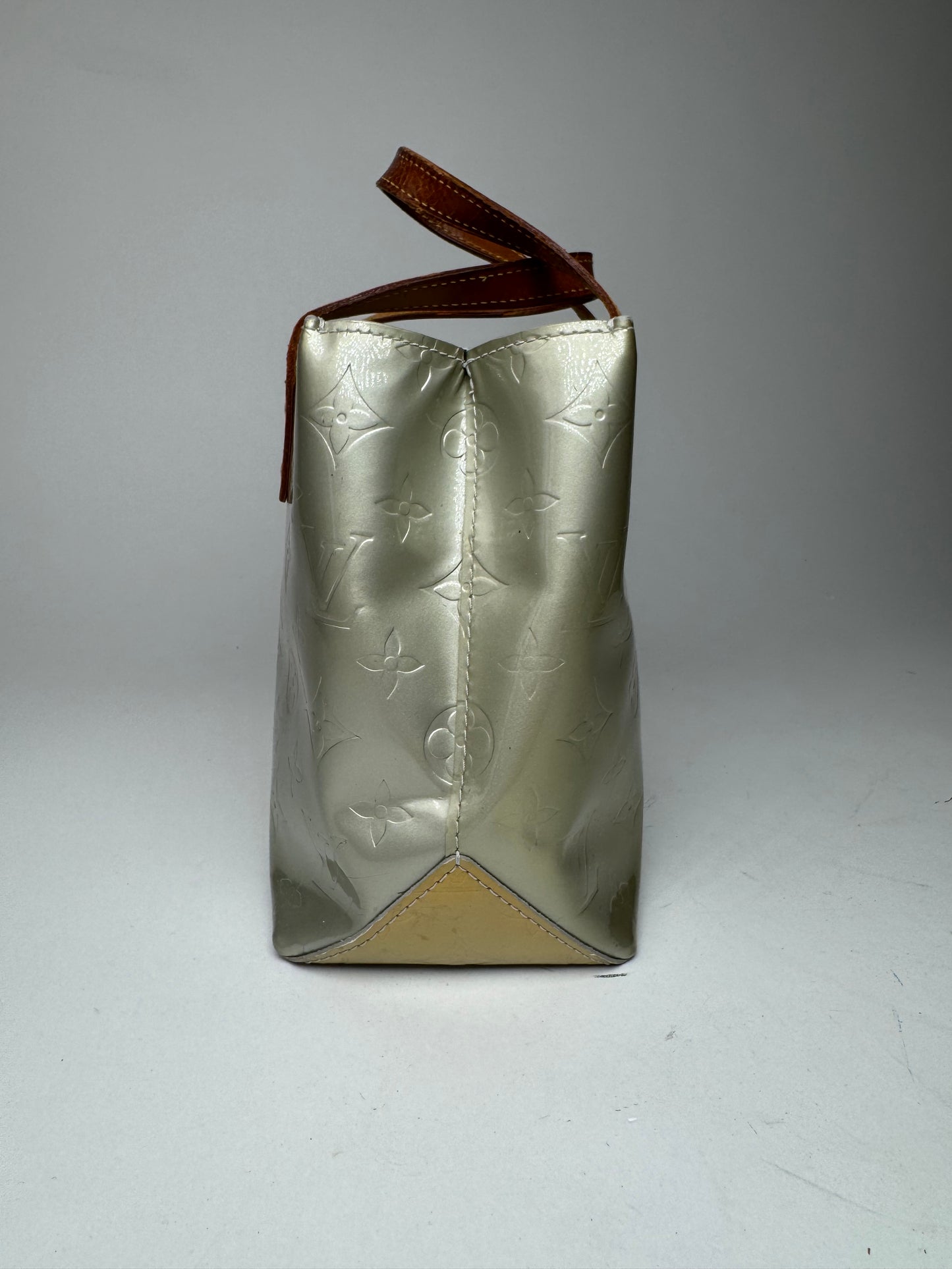 Vintage Louis Vuitton Vernis Leather Shopper Bag Blue Silver