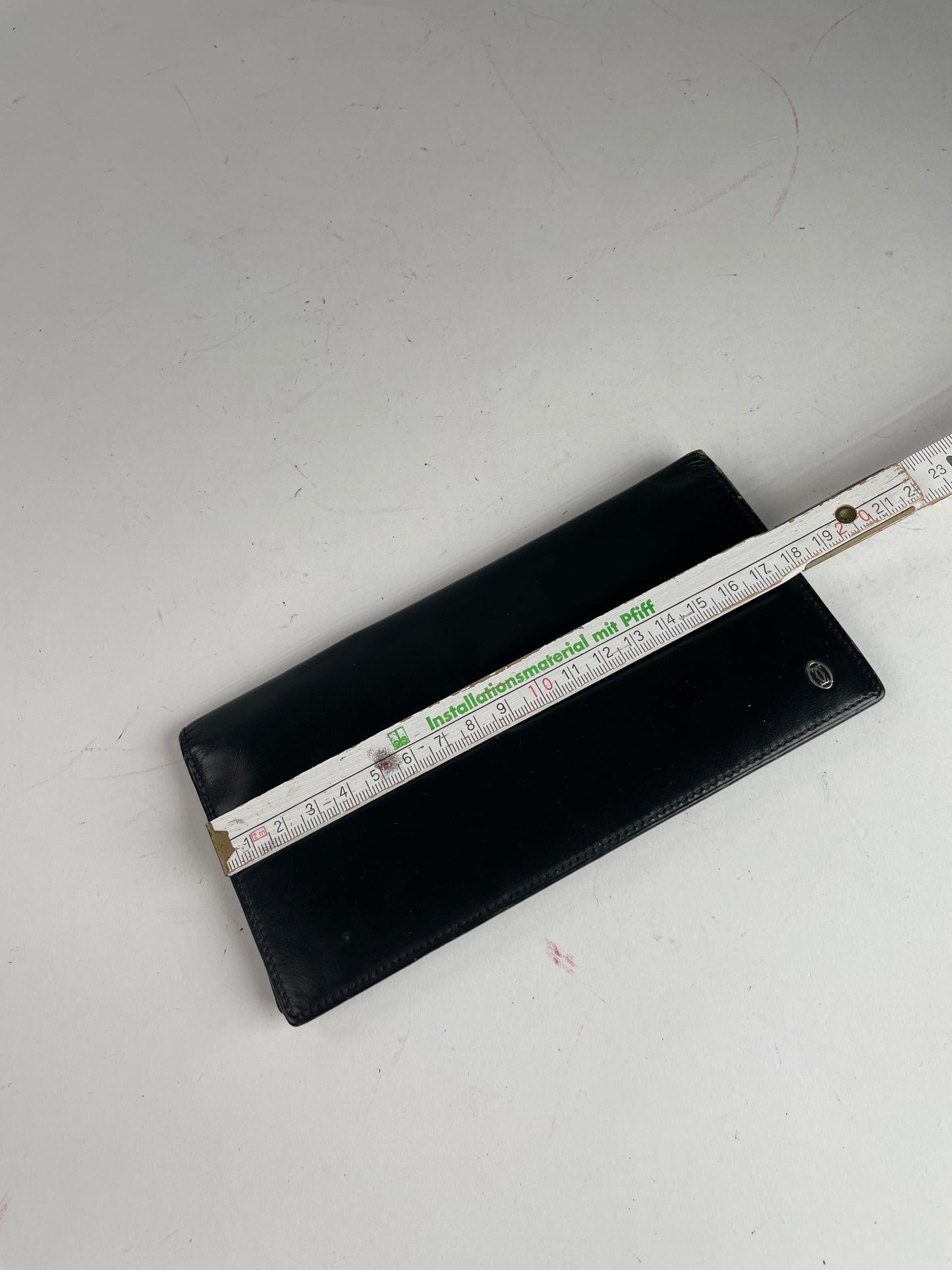 Vintage Cartier Patent Leather ID Holder black 