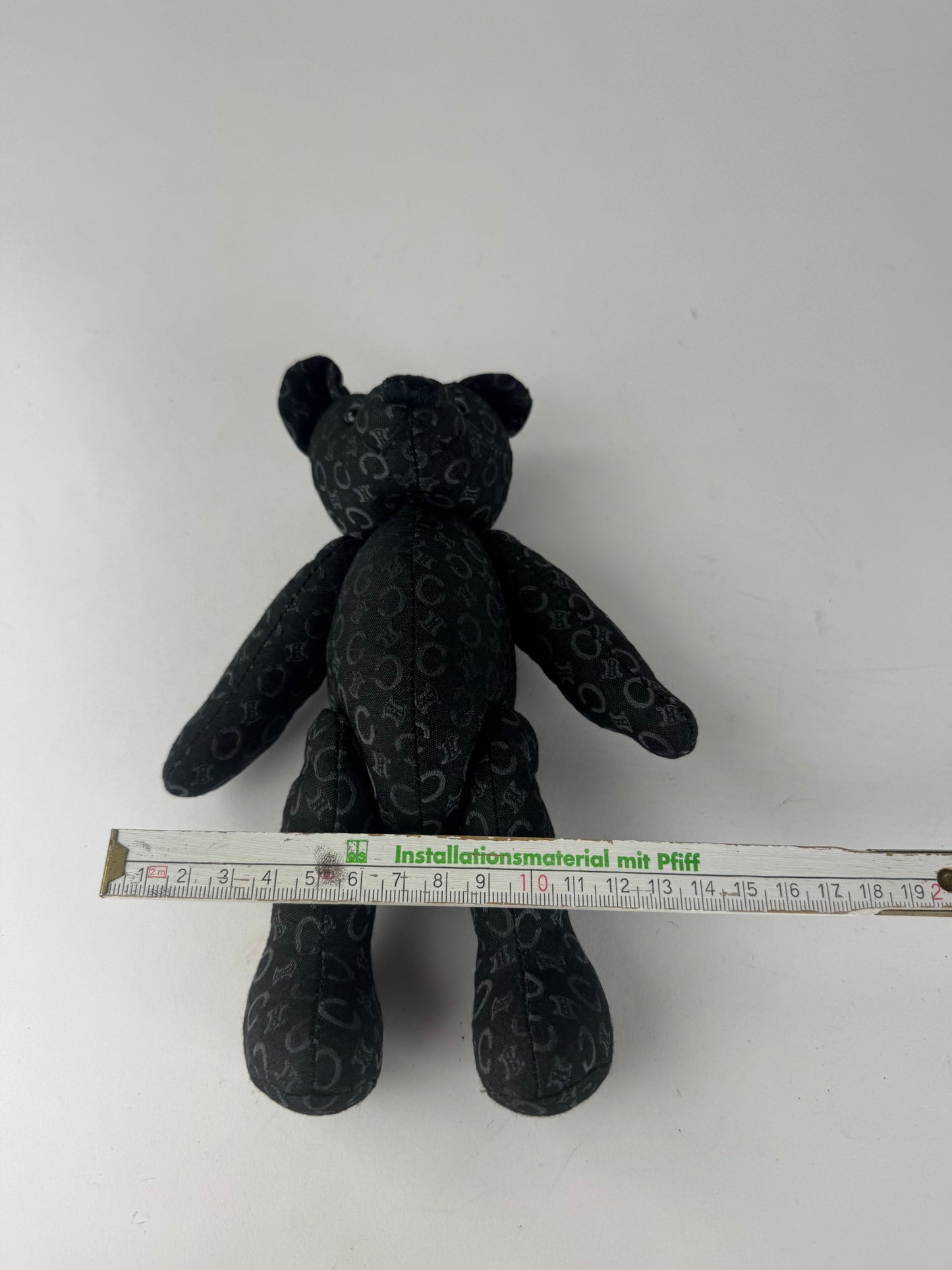 Vintage Celine Paris Canvas Monogramm Teddy Bear black
