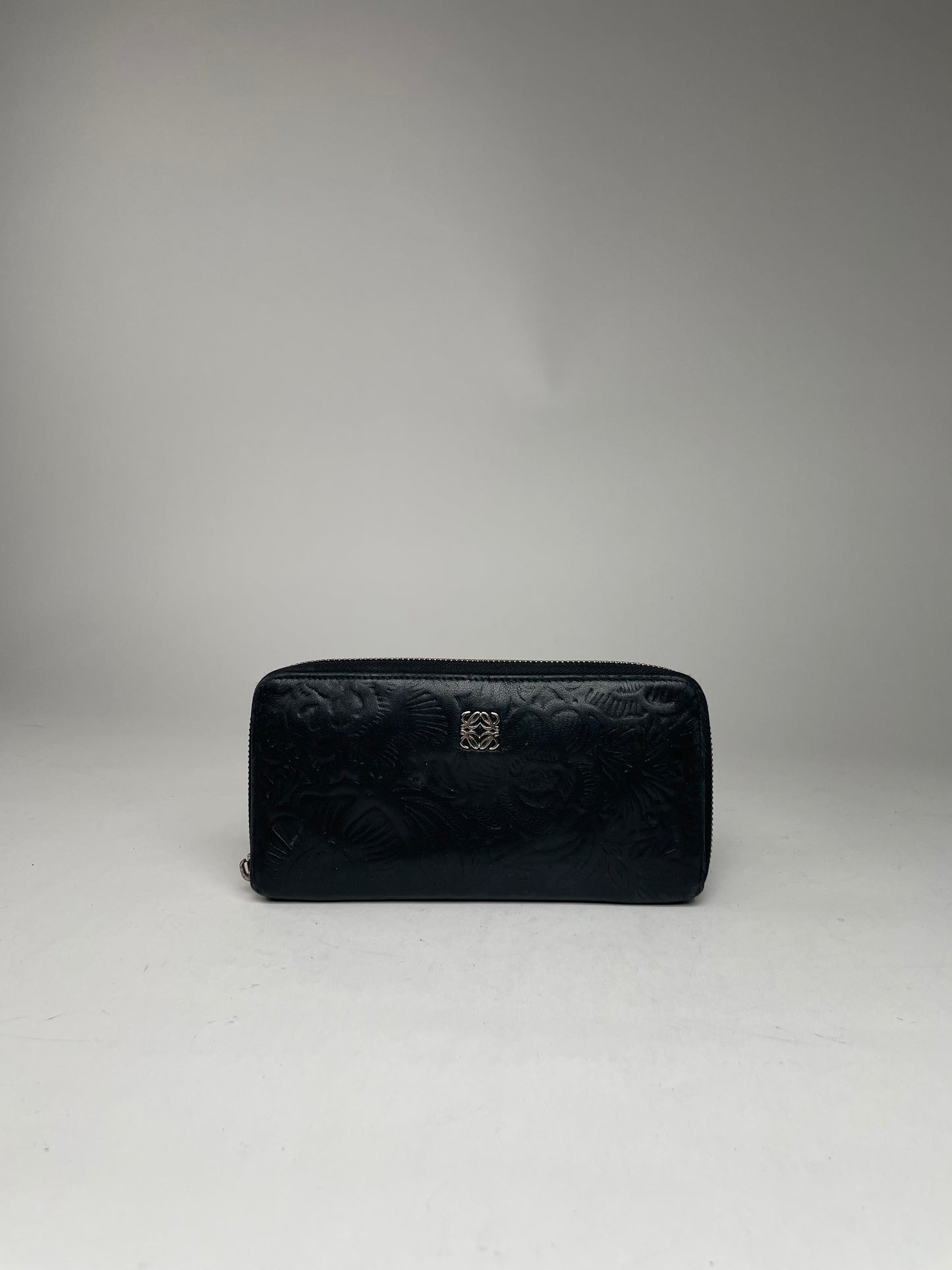 Vintage Loewe Madrid Puzzle Leather Wallet Black