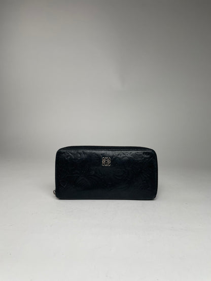 Vintage Loewe Madrid Puzzle Leather Wallet Black