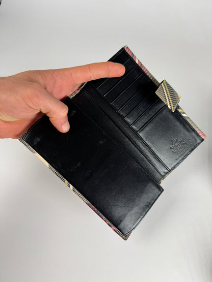 Vintage Vivienne Westwood Checked Leather Wallet