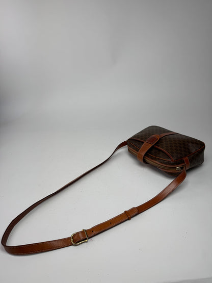 Vintage Celine Paris Triomphe Leather Monogram Bag