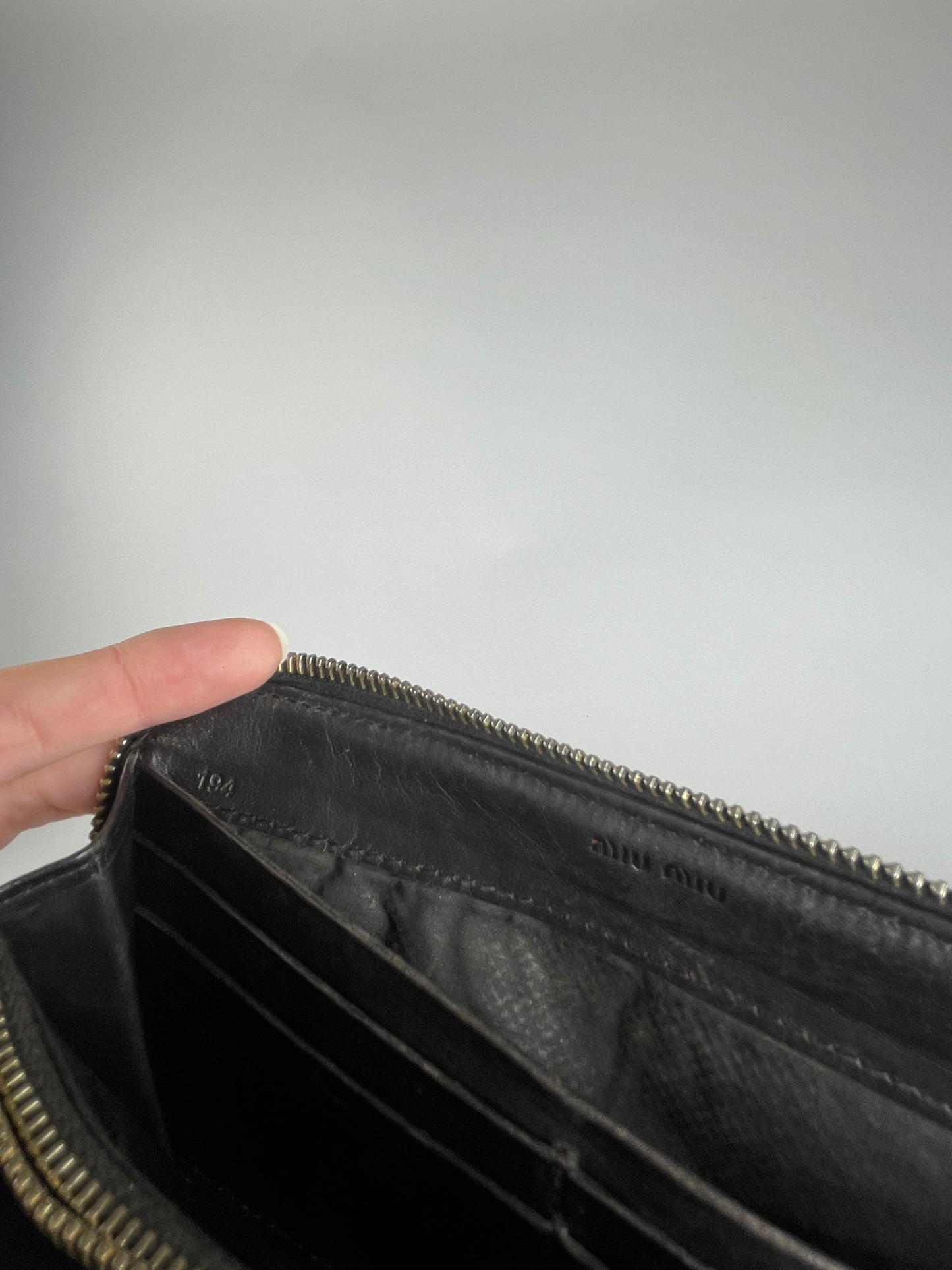 Vintage Miu Miu Leather Wallet Brown