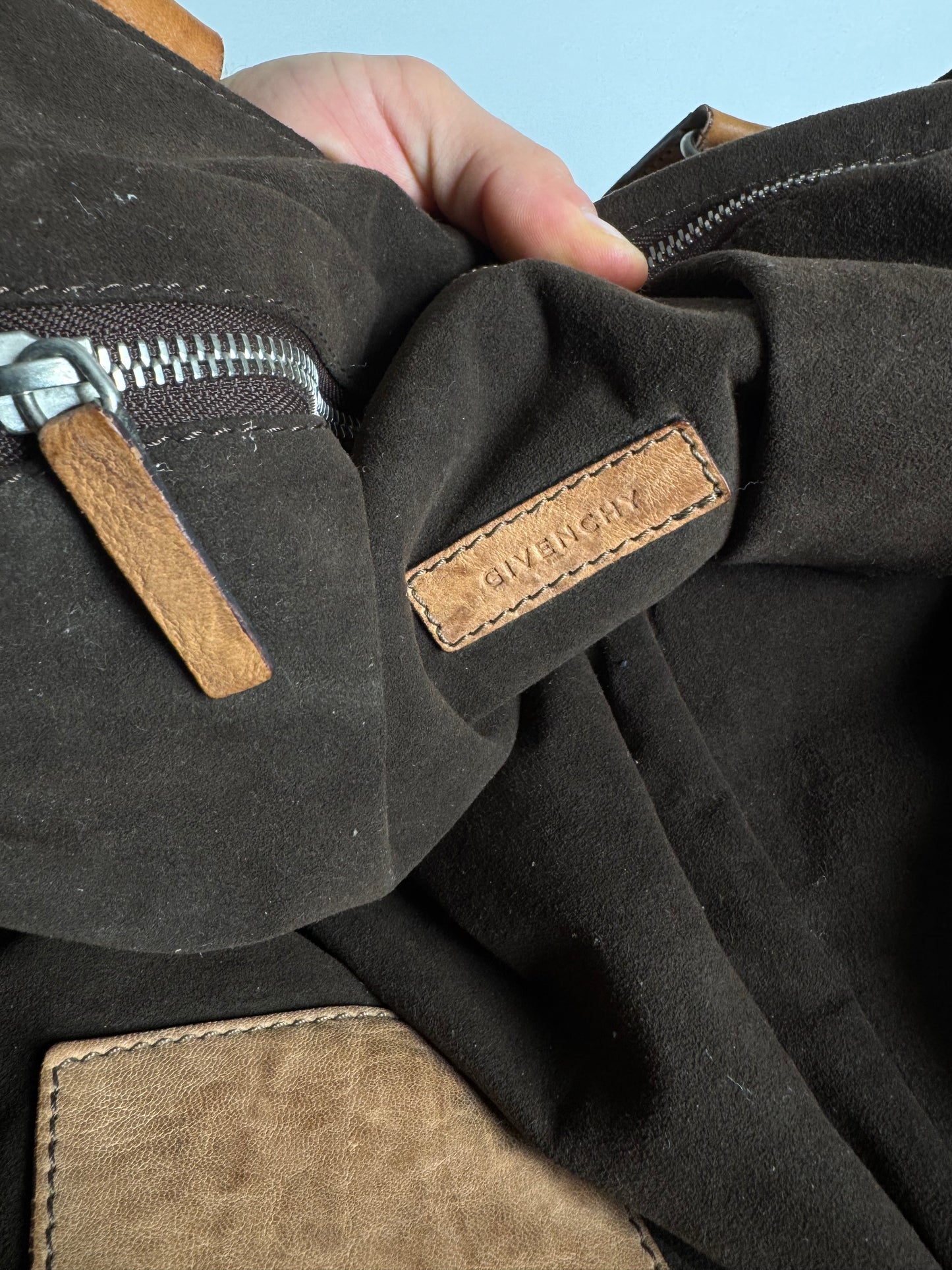 Vintage Givenchy Nightindale Leather shopper Bag Brown