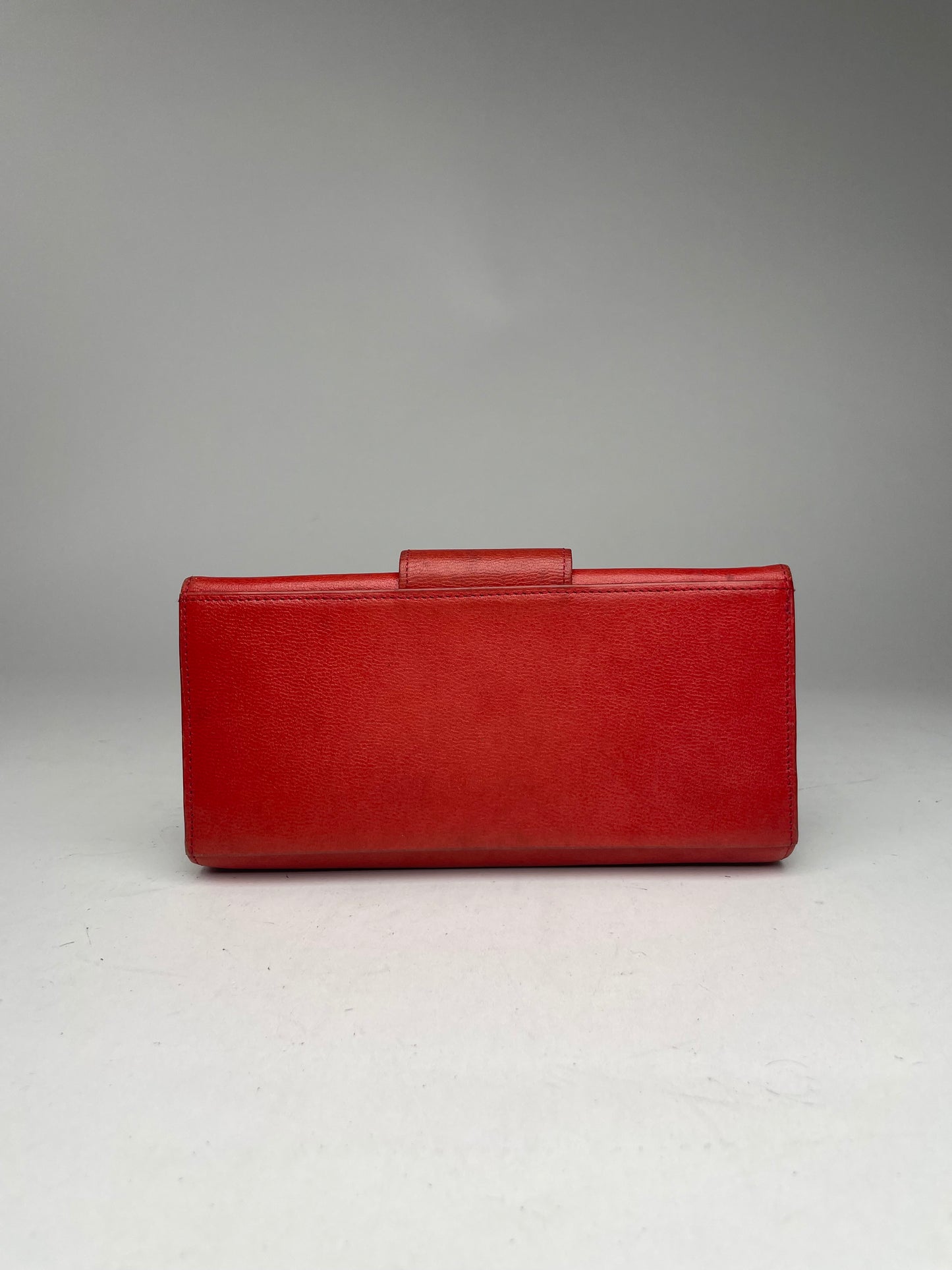 Vintage Givenchy GV3 Leather Wallet Red