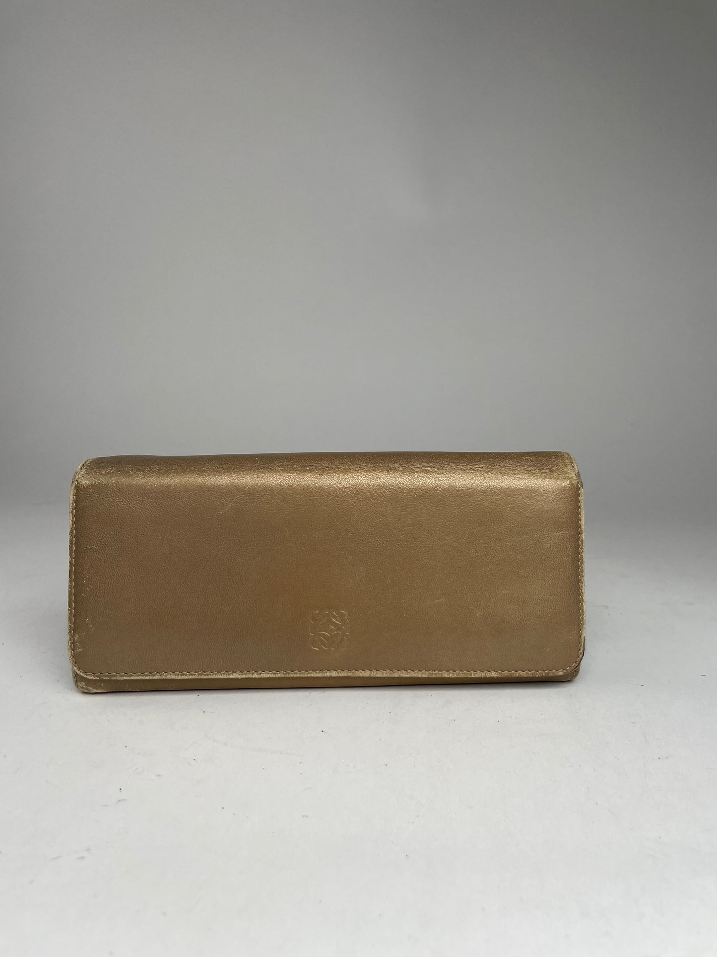 Vintage Loewe Madrid Puzzle Leather Wallet Golden