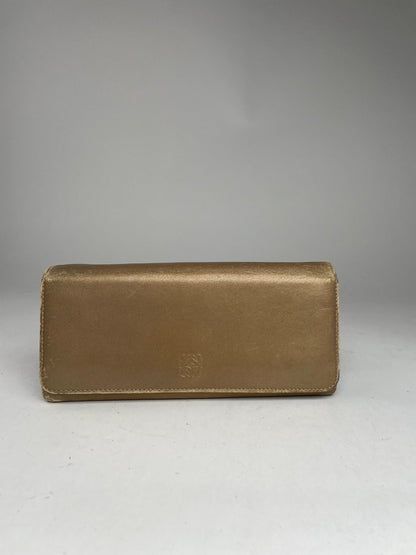 Vintage Loewe Madrid Puzzle Leather Wallet Golden