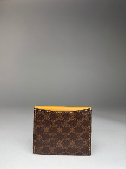 Vintage Celine Paris Monogram Leather Card Holder