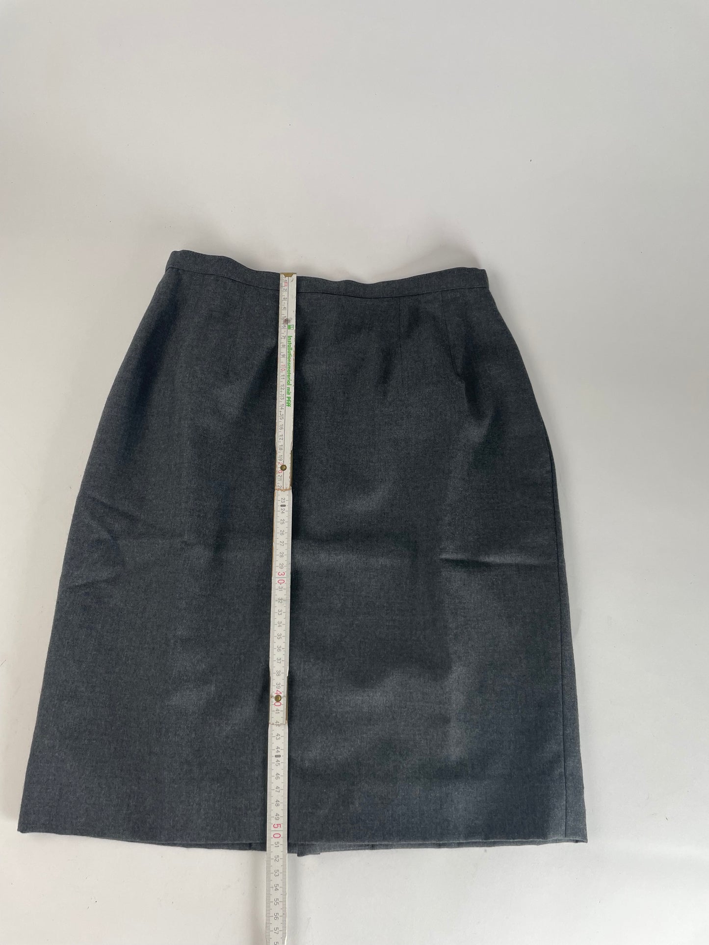 Vintage Dior Wool Skirt Grey 38/M