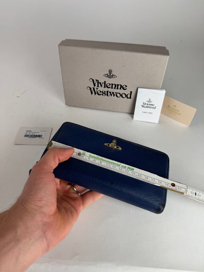 Vintage Vivienne Westwood Leather Wallet Blue