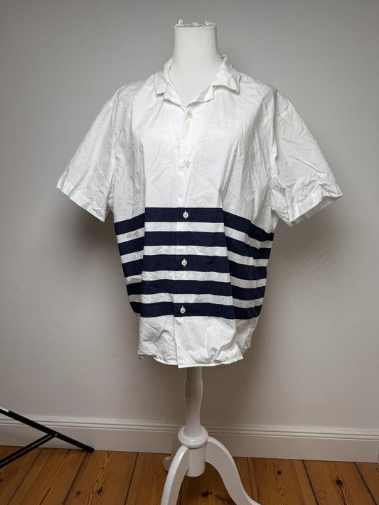 Acne Studios Summer Shirt White Navy Striped 52/L